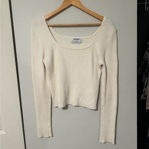 Old Navy Square Neck Ribbed Sweater